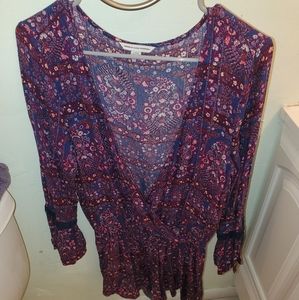 American eagle floral romper large